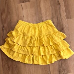 Hannah Anderson Yellow Ruffled Skirt